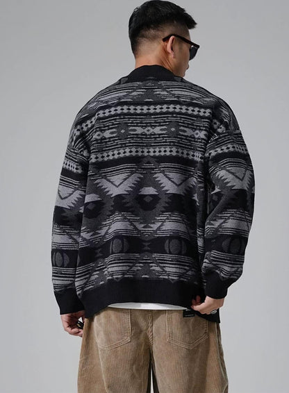Heavyweight knit cardigan