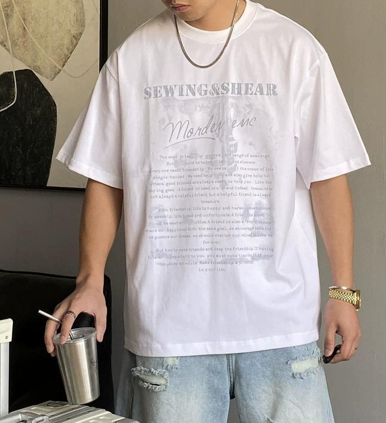 サマー カジュアル ギャングスタ Tシャツ