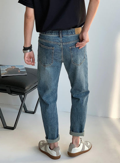Lang Blue Washed Jeans