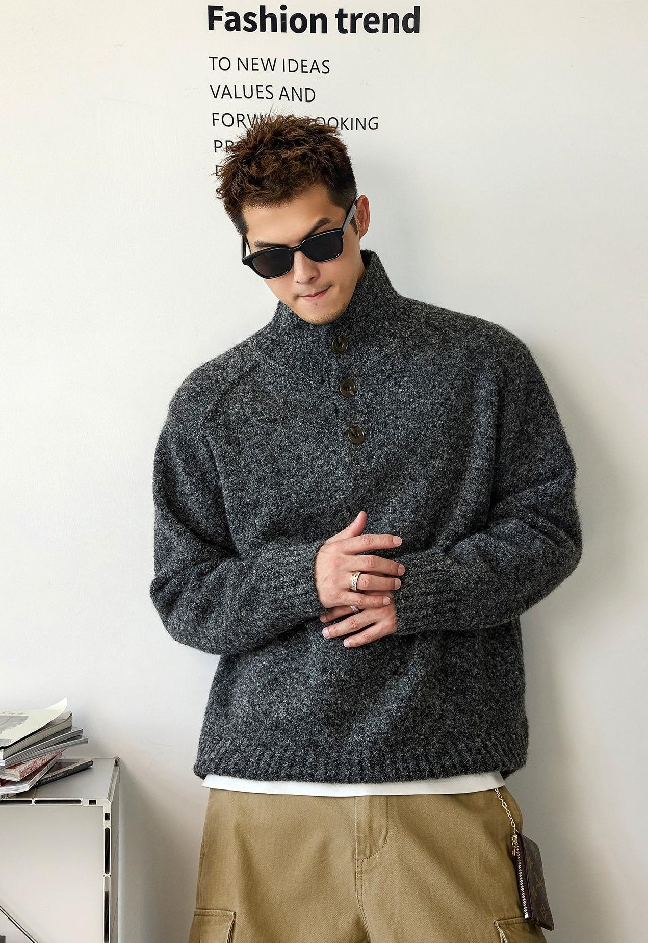 心地よいウールブレンドジャンパー