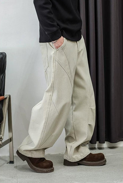 カジュアルストレートパンツ　フォーオータム