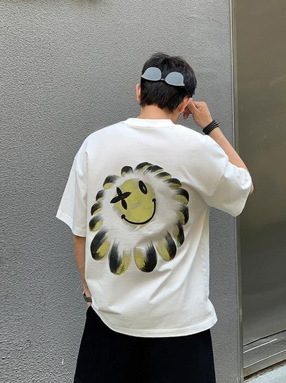 Flower Smiley Heavyweight Tee
