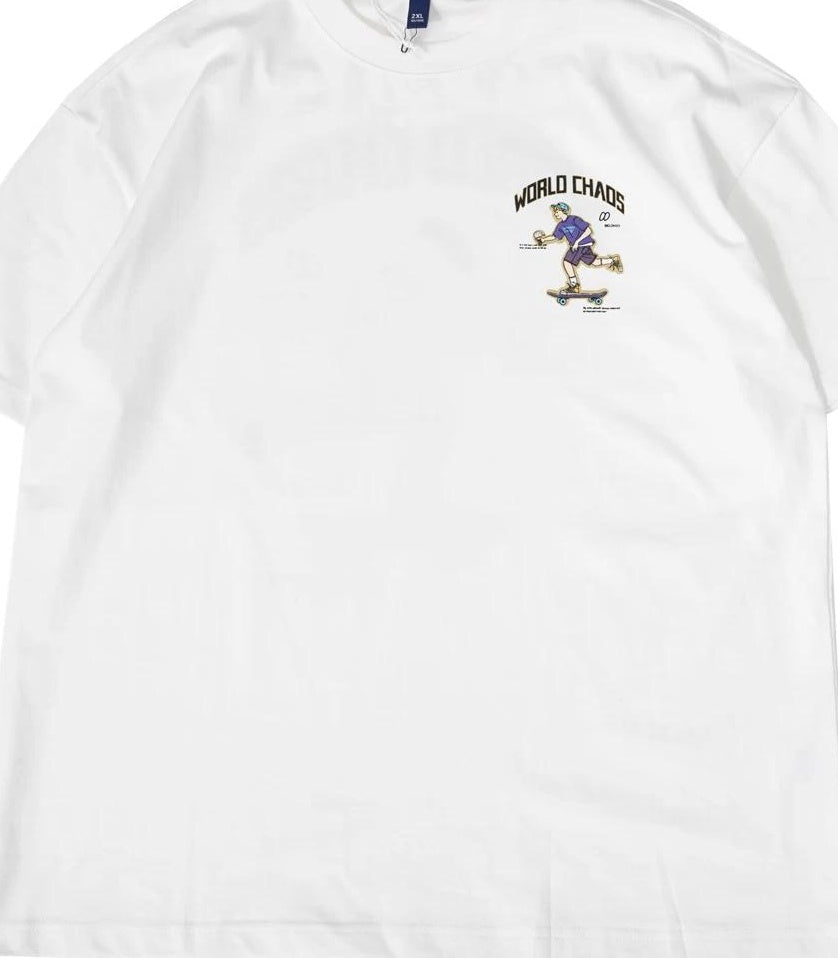 カジュアルヘビープリントＴシャツ