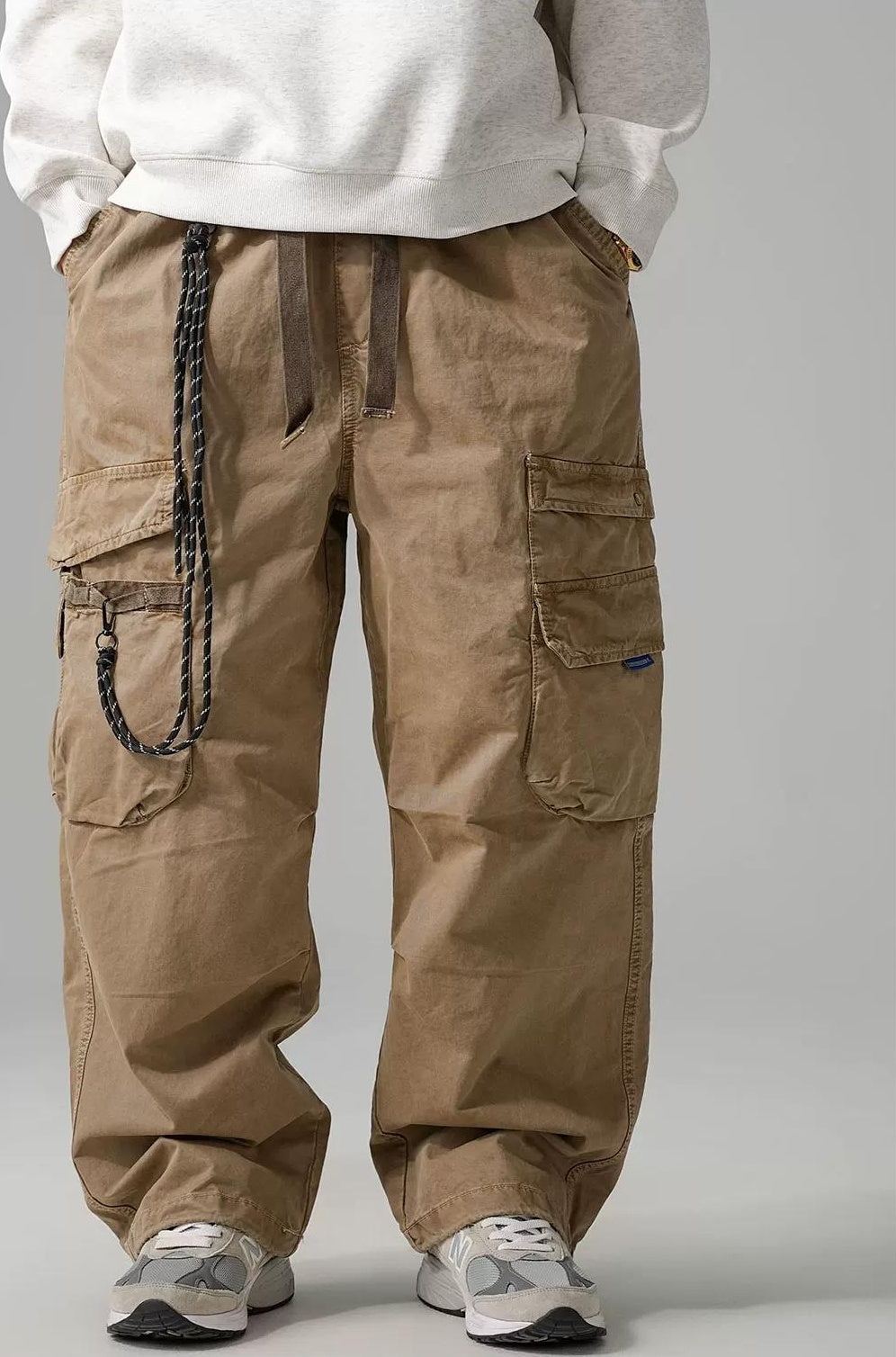 Wide-Leg Work Pants