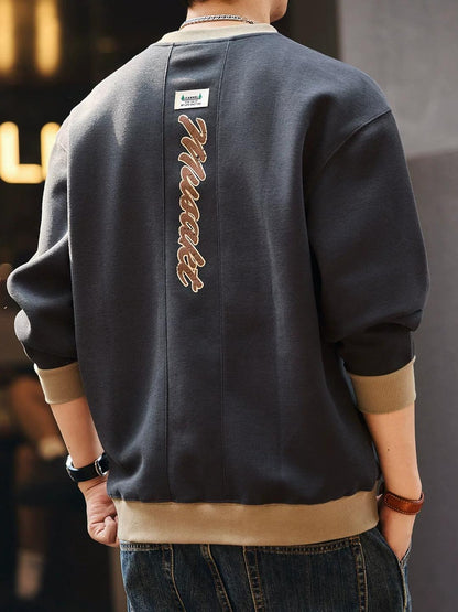 レトロブループリントセーター