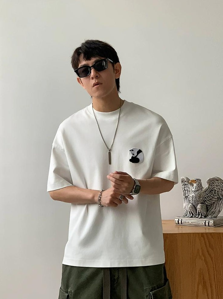 Panda Embroidered Tee