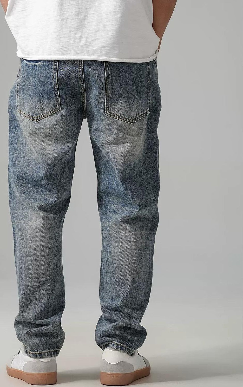 ストリートスタイル刺繍ジーンズ