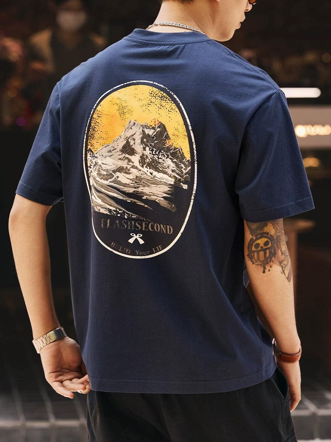 レトロプリントルーズTシャツ