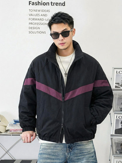 ダブルジップスタンドカラー ダウンジャケット