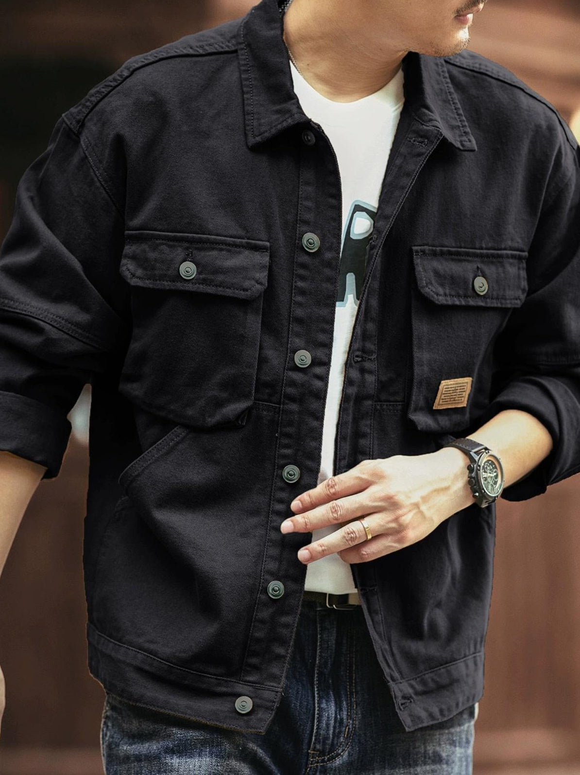 Vintage denim work jacket
