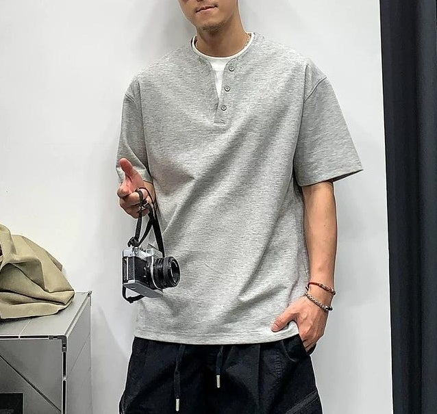 シンプル ソリッド カラー ティー