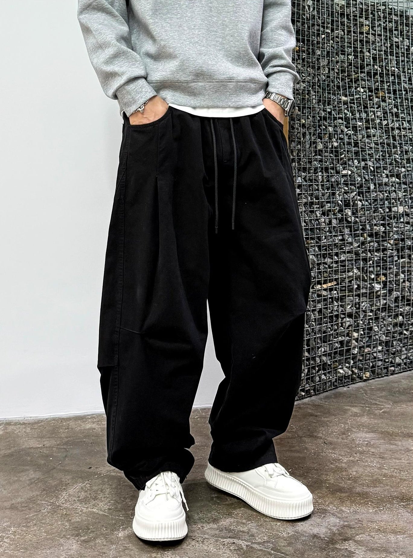 コージープリーツハーレムパンツ