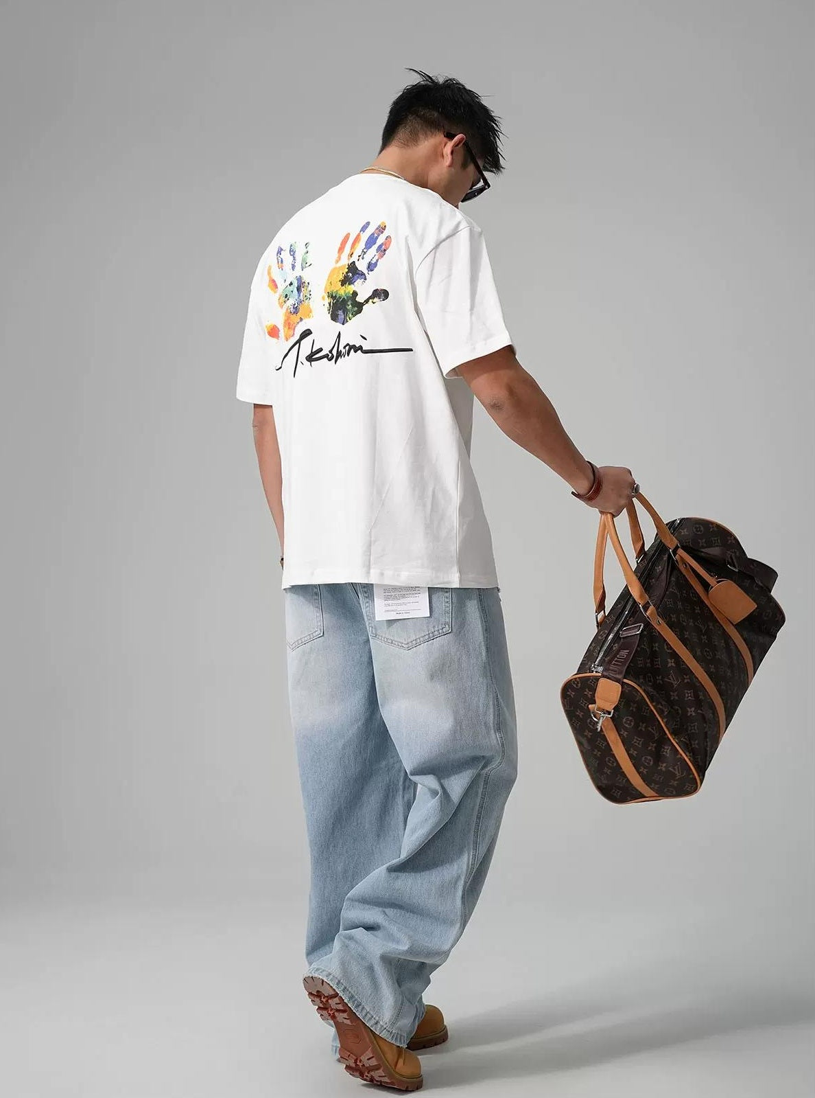 ヘビー プリント カジュアル Tシャツ