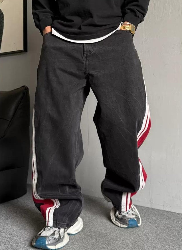 レトロ ストライプ ヘビーウェイト ジーンズ