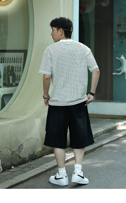 Striped Patchwork T-Shirt