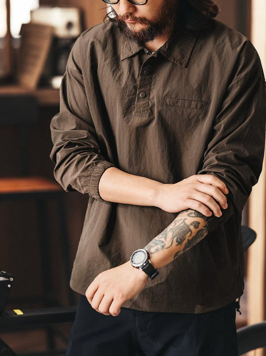 レトロシルクポロシャツ