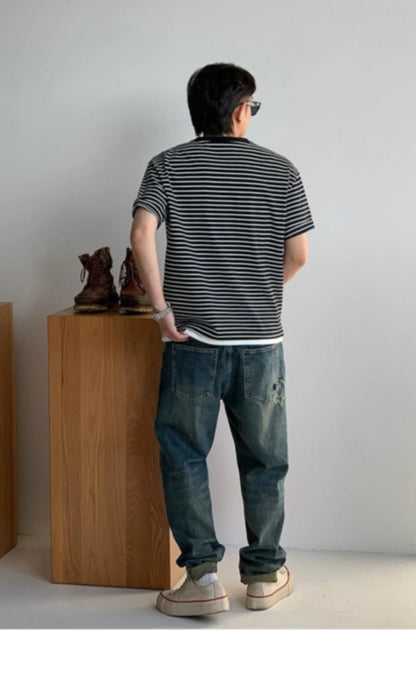 Striped Loose Fit Summer Tee