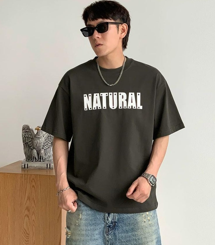 Rivet Print Short Sleeve T-Shirt