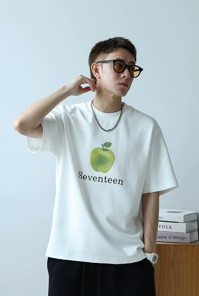 Heavyweight Apple Print Tee
