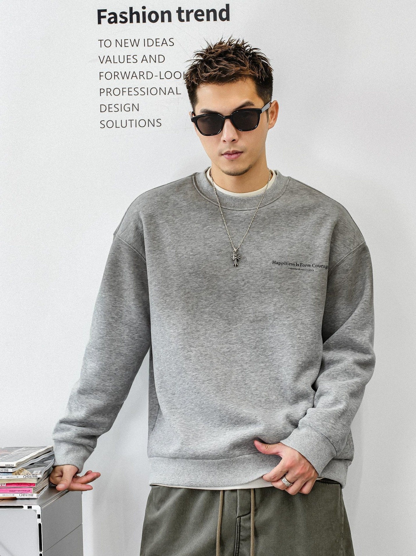 Fleece-lined casual shirt