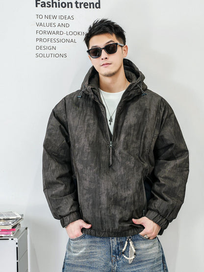 ファッションカモフラージュハーフジップジャケット