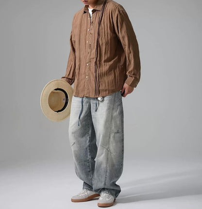 アメリカン・ルーズ・ラペル・シャツ