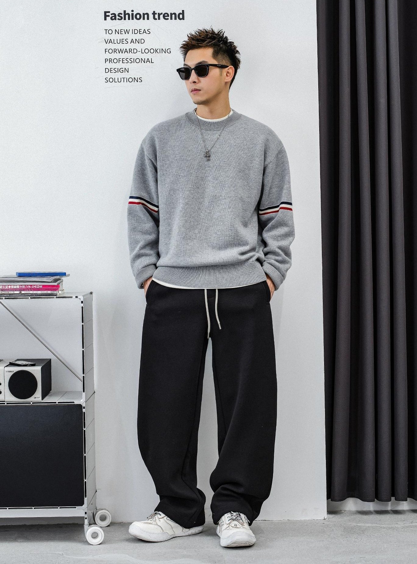 Heavyweight Color Block Jumper