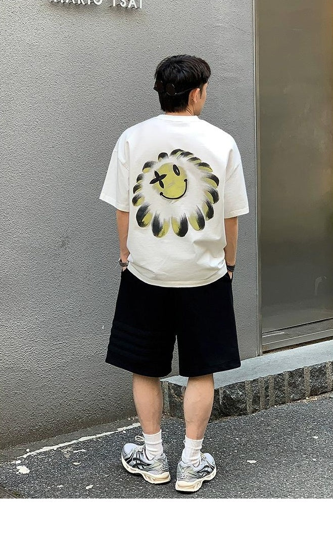 Flower Smiley Heavyweight Tee