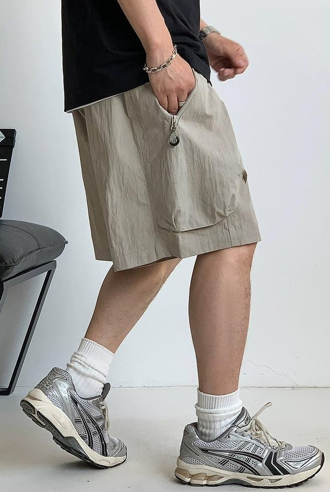Men's Casual Zipper Shorts
