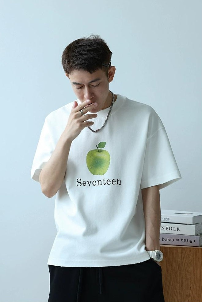 Heavyweight Apple Print Tee