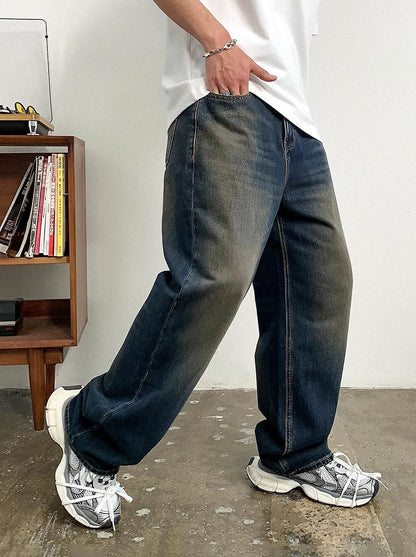 Vintage Blue Loose Jeans