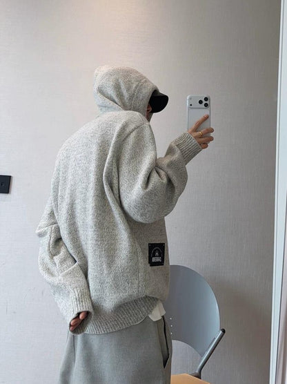 コージー フード付き セーターコート