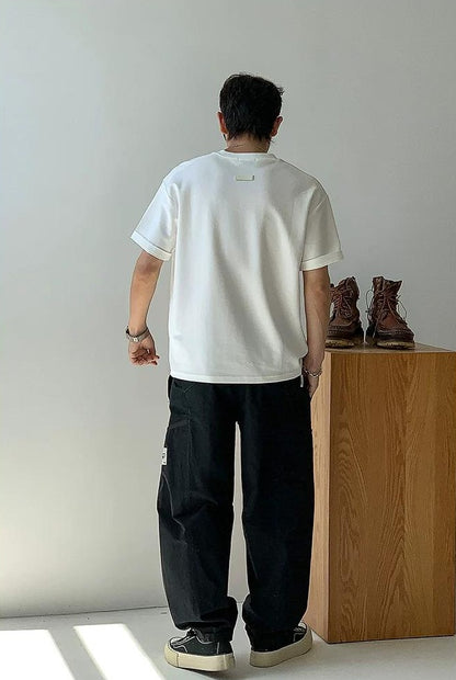 カジュアルソリッドカラーＴシャツ