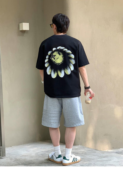 Flower Smiley Heavyweight Tee