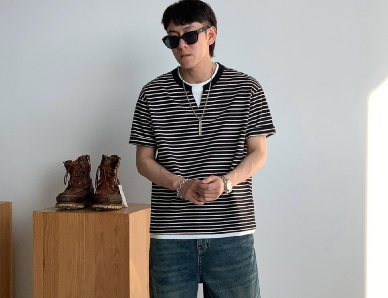 Striped Loose Fit Summer Tee