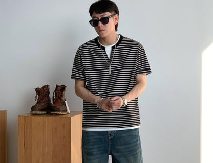 Striped Loose Fit Summer Tee