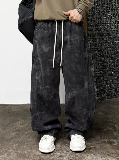 Retro Camouflage Fleece Pants