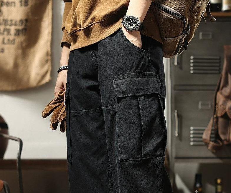 ワイドレッグマルチポケットパンツ