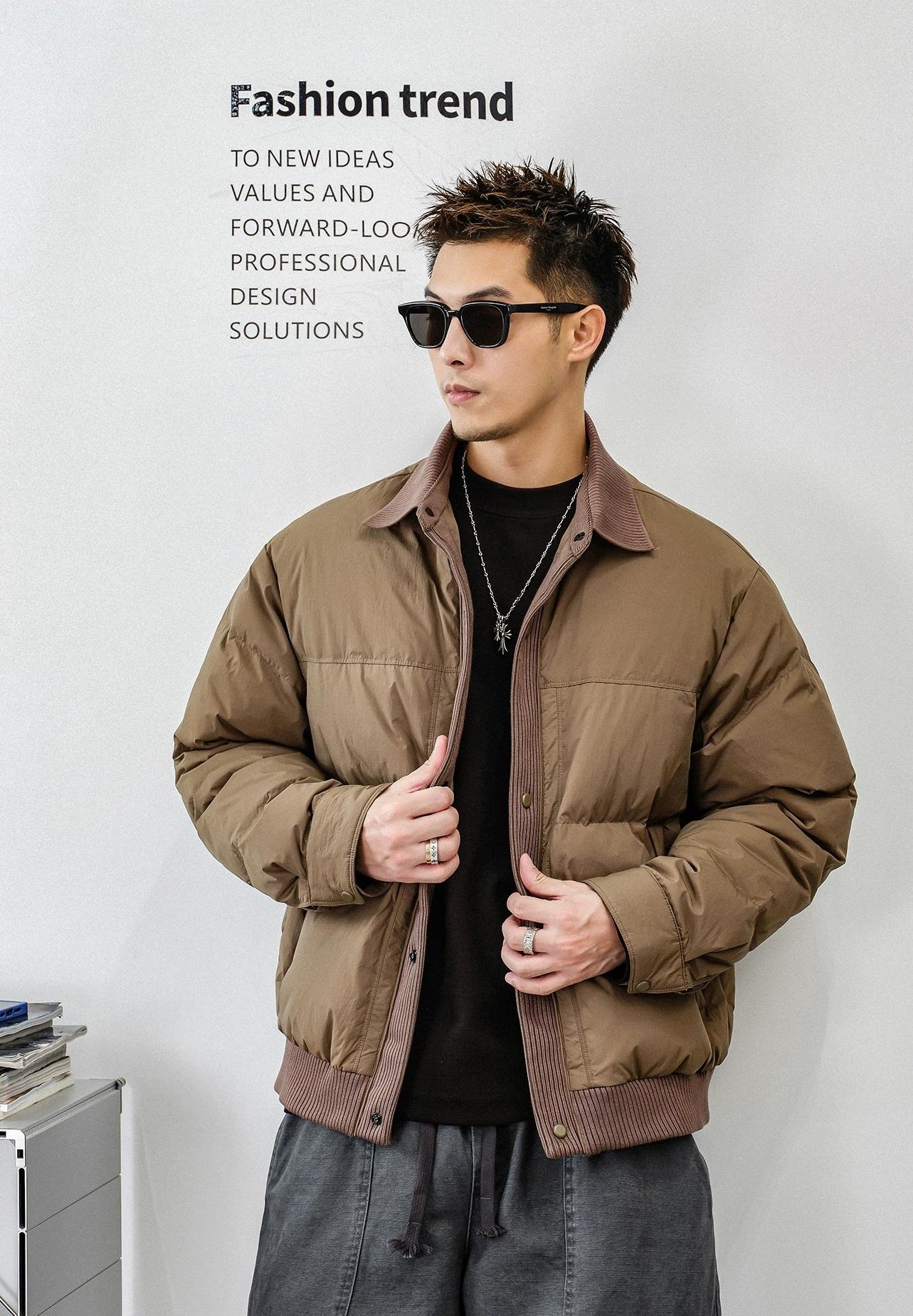 Men's heavy down jacket