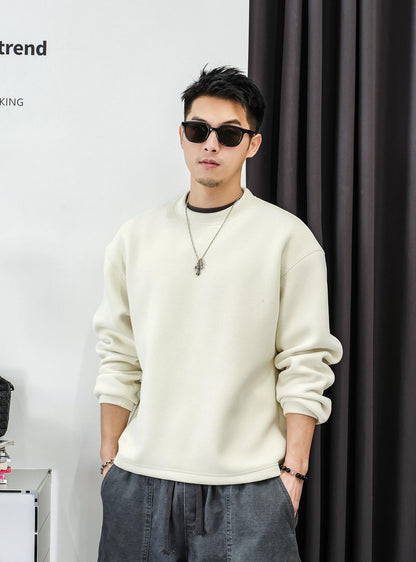 テクスチャードフリースセータートップ