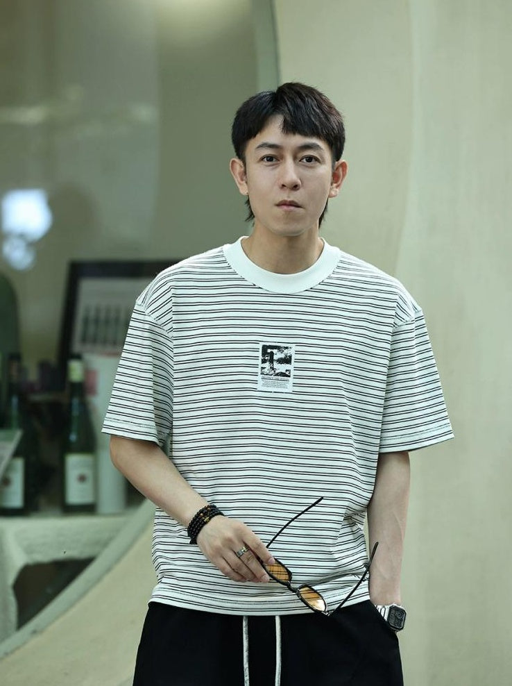 Striped Patchwork T-Shirt