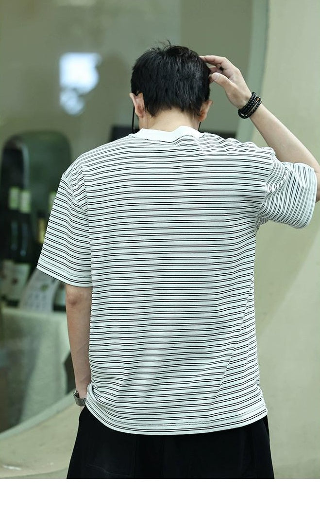 Striped Patchwork T-Shirt