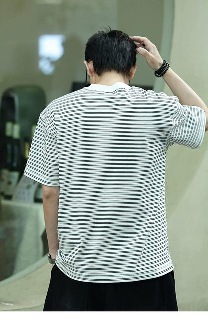Striped Patchwork T-Shirt