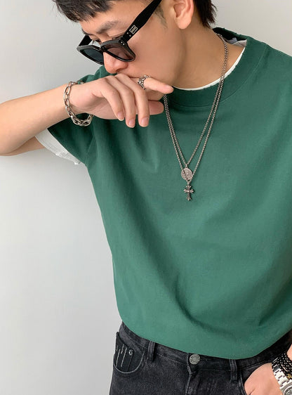 Cotton Casual Short-Sleeve T-Shirt