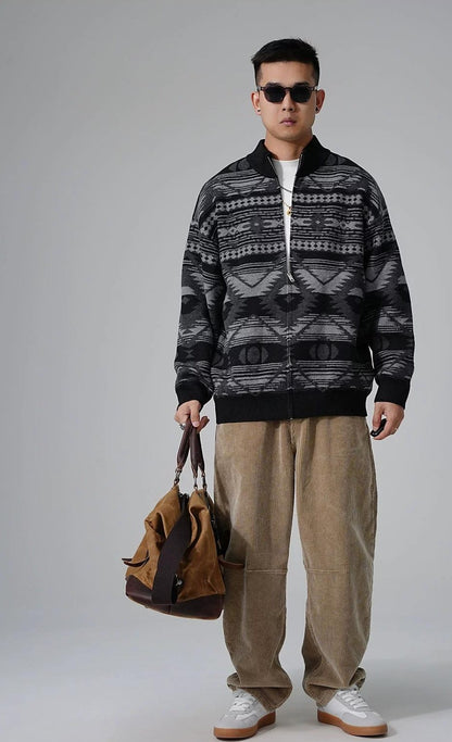 Heavyweight knit cardigan