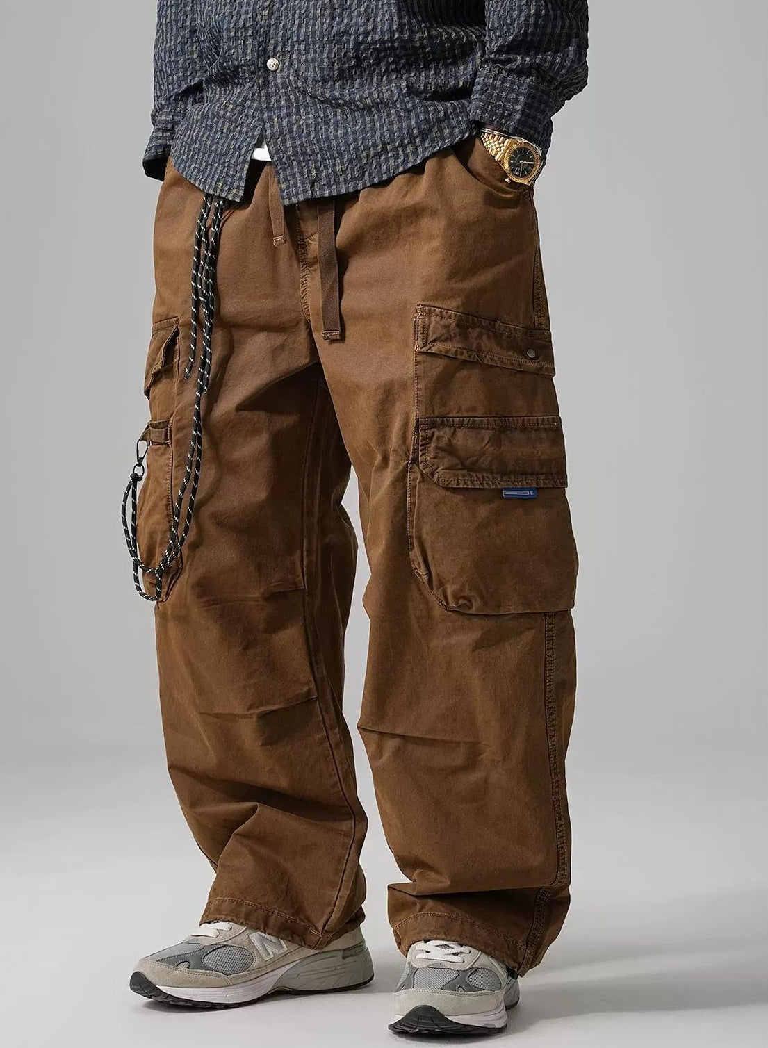 Wide-Leg Work Pants