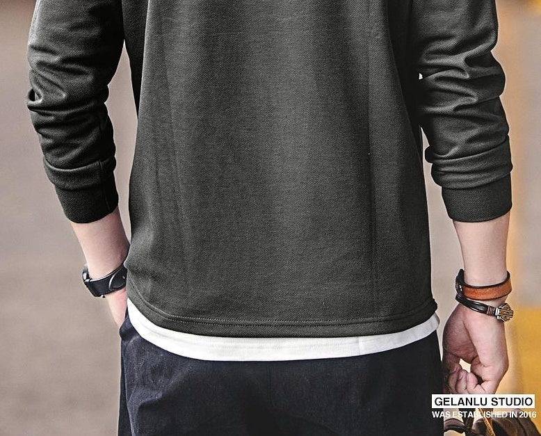 ヘビーウェイトロングスリーブポロシャツ