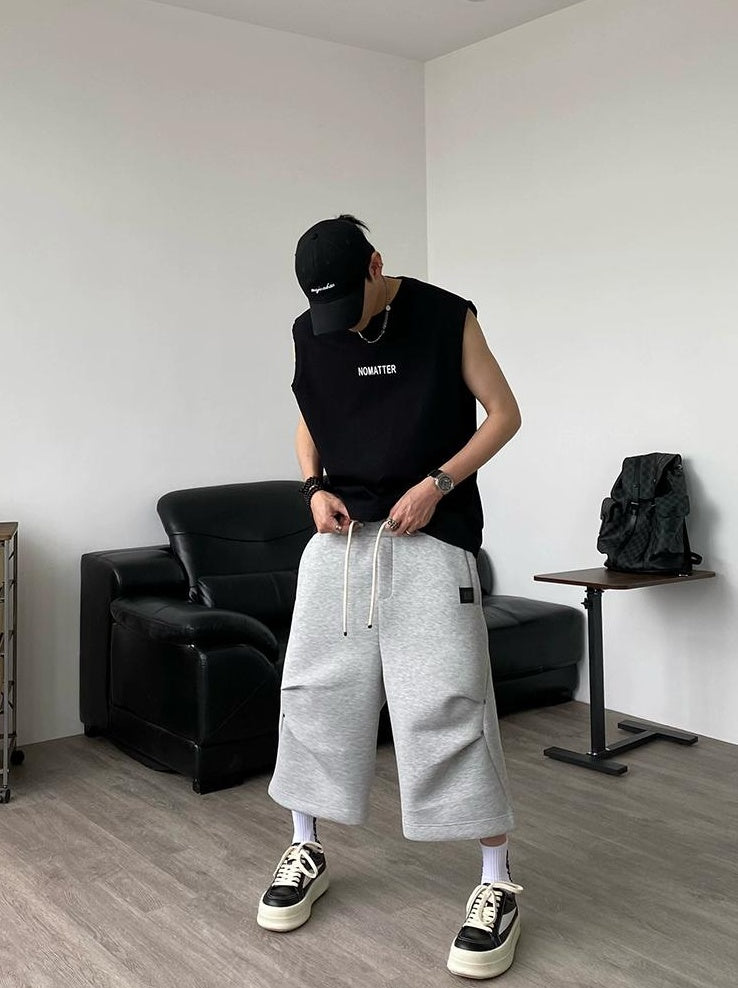 Gray 3D Sports Shorts