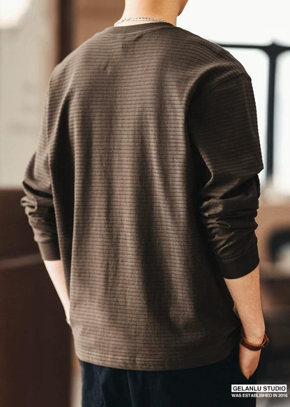 ストライプドロングスリーブTシャツ