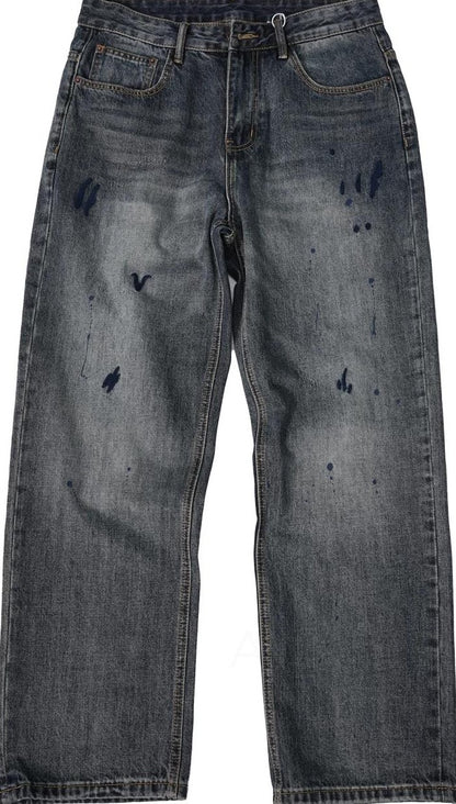 Retro Embroidered Casual Jeans